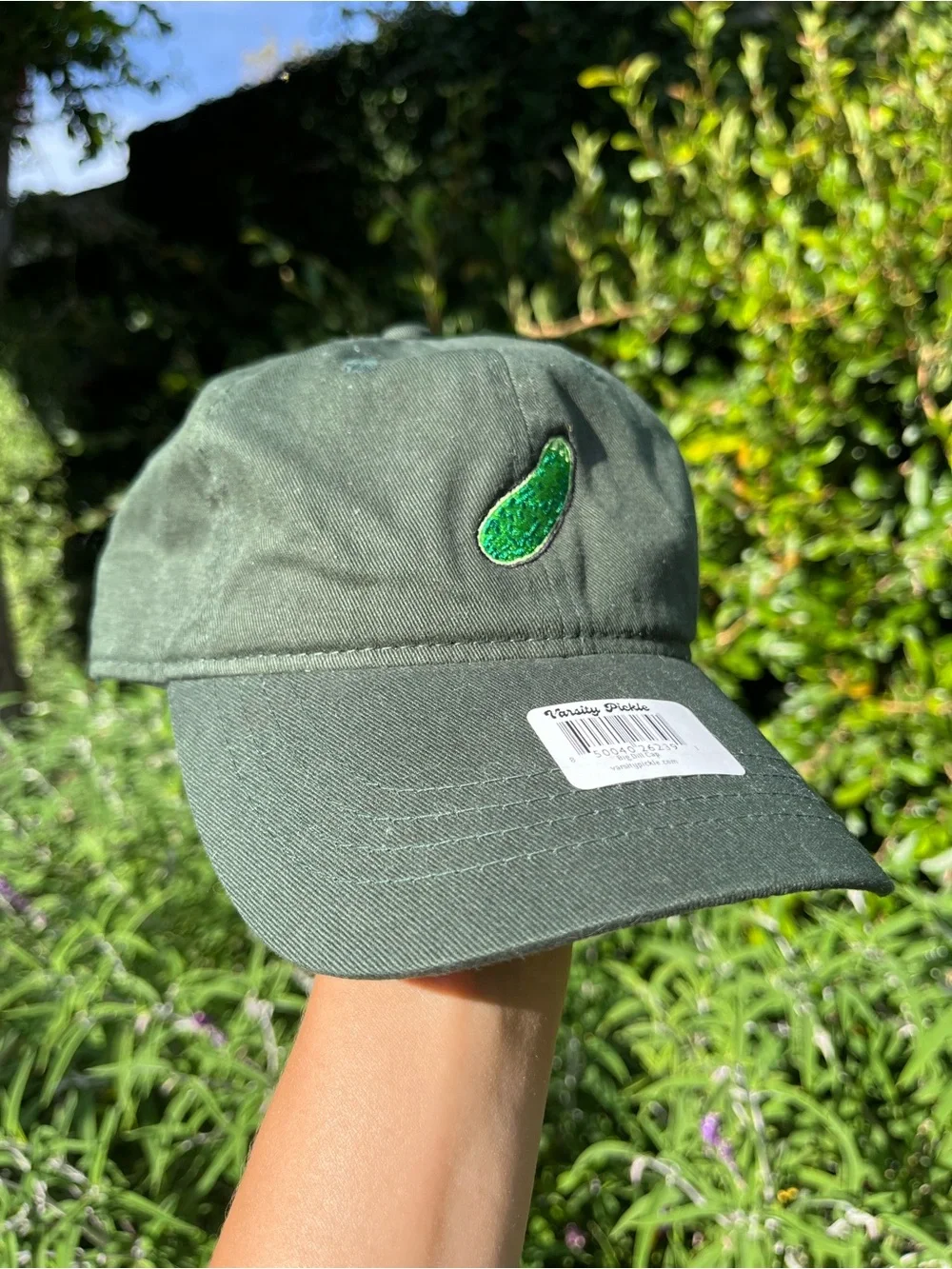 Varsity Pickle Big Deal Cap Pickle Ball Embroidered Retro Adjustable Hat